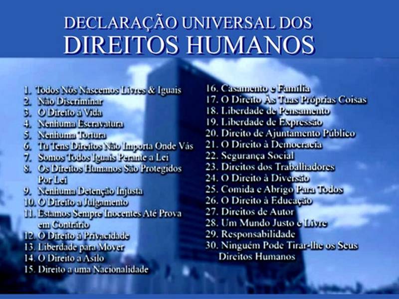 70 Anos Da Declaração Universal Dos Direitos Humanos Dagobah 6689